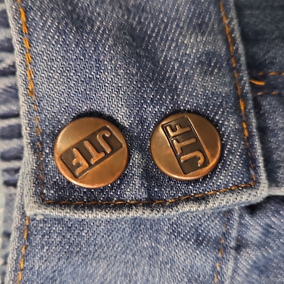 Vintage 70s Sears Roebuck High Rise Wide Leg Jeans 28 - Picture 5 of 8